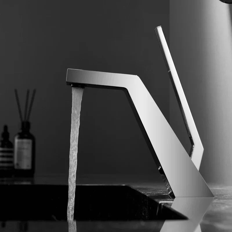 Elegant Metal Vandhaner Med En-Hånds Betjening Til Badeværelse Badeværelsesarmaturer Tech Butik