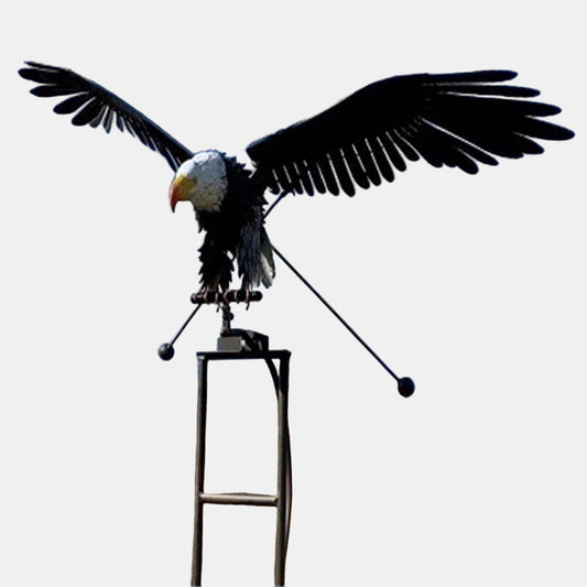 Elegant Metal Vindmølle Skulptur Til Have Dekoration Dekoration Tech Butik Flyvende ørn