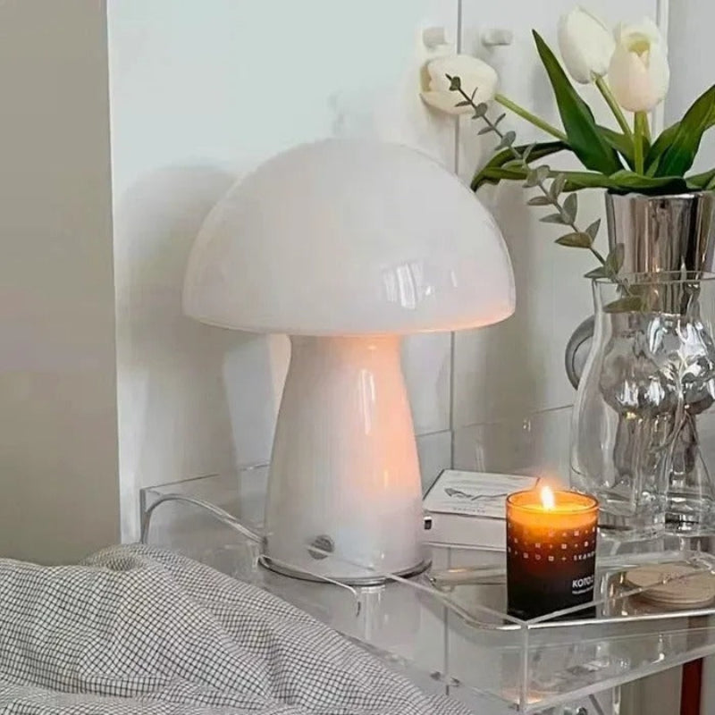 Elegant Mushroomsformet lampe til tidløs hjemmestil Bordlamper Tech Butik