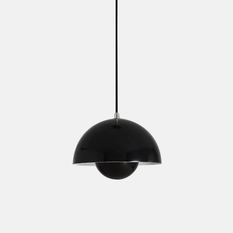 Elegant Nordisk LED Loftlampe til Moderne Indretning Pendellampe Tech Butik Sort-dia 23cm