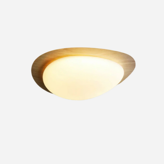 Elegant skandinavisk loftslampe Loftlamper Tech Butik Naturligt træ Dia 30cm