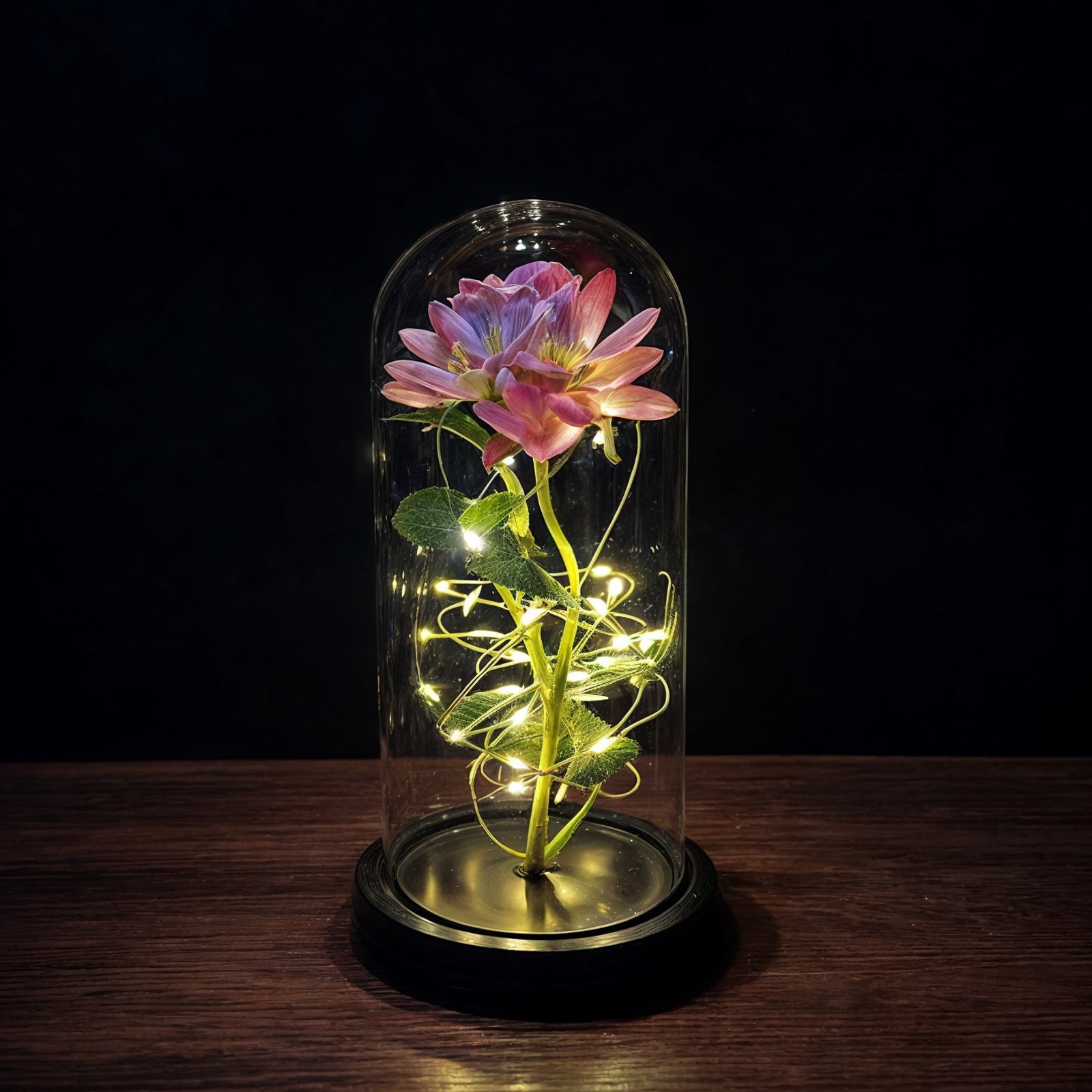 Evig Rose under Glas – Tidløs Gaveidé til Kærlighed og Fejring Kunstige blomster Tech Butik Lyserød Rose