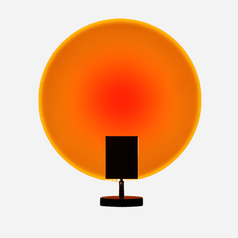 Retro Sunset Bordlampe Lamp Tech Butik Rød 12cm × 20cm