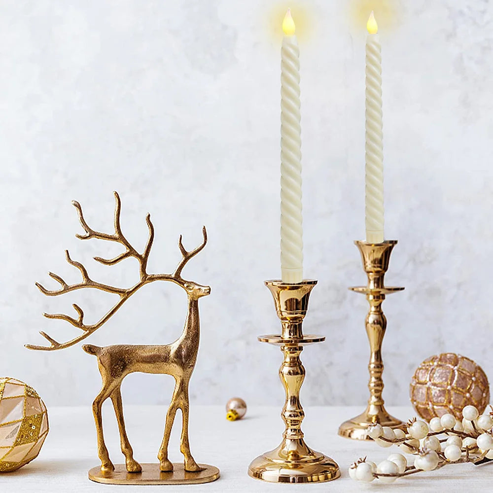 Festlige 3D LED-Kerzen - Realistisk Voks Design til Julestemning 3D LED-stearinlys Tech Butik