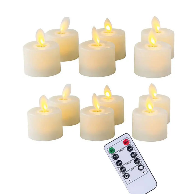 Flammeløs LED Fyrfadslys til Sikker Dekorativ Belysning Stemningsbelysning Tech Butik