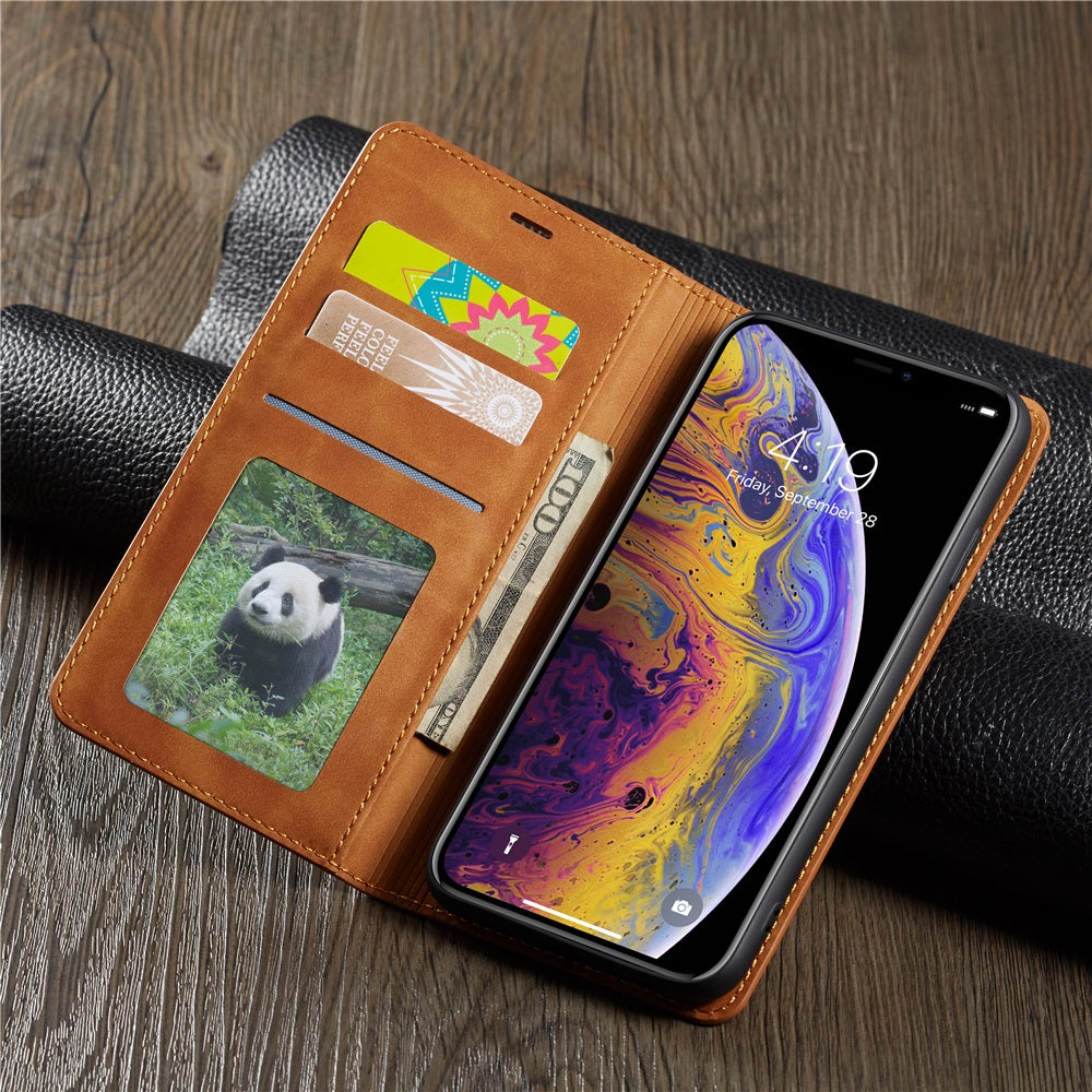Premium iPhone Pung Flip Cover – Stativfunktion, Bumper-beskyttelse & Kortholdere Mobiltelefoncovers Tech Butik