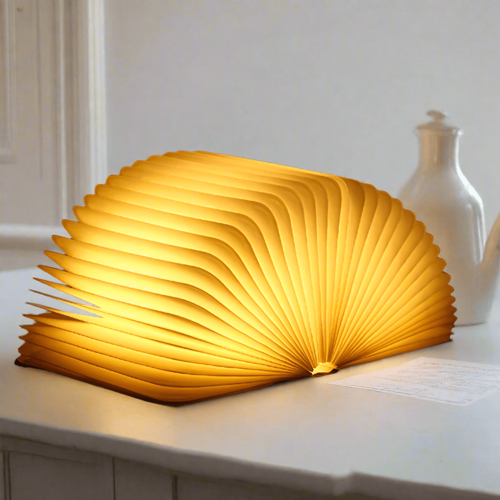 Fortryllet Boglampe – Magisk Sammenklappelig Lampe med Genopladeligt LED-lys Belysning Tech Butik