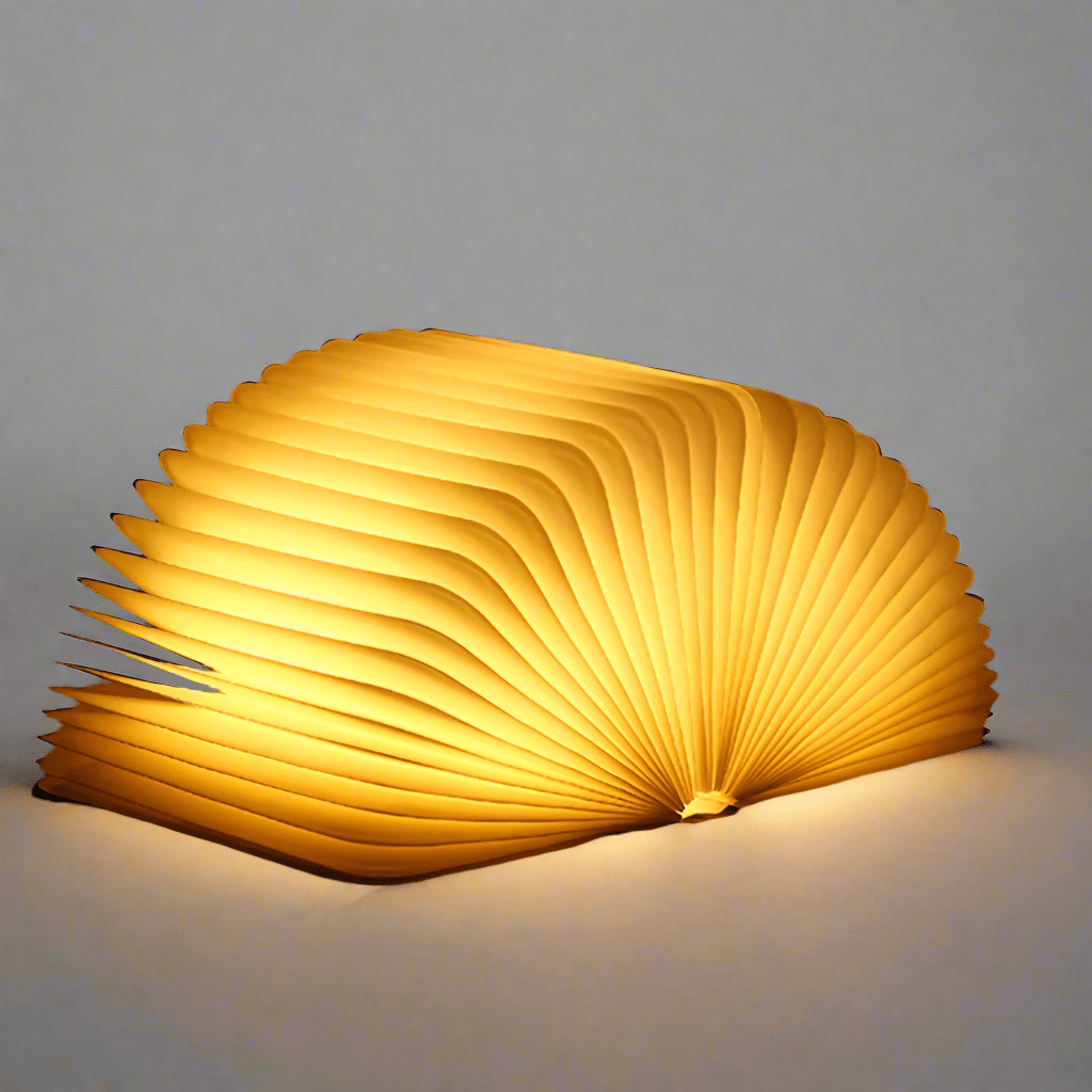 Fortryllet Boglampe – Magisk Sammenklappelig Lampe med Genopladeligt LED-lys Belysning Tech Butik