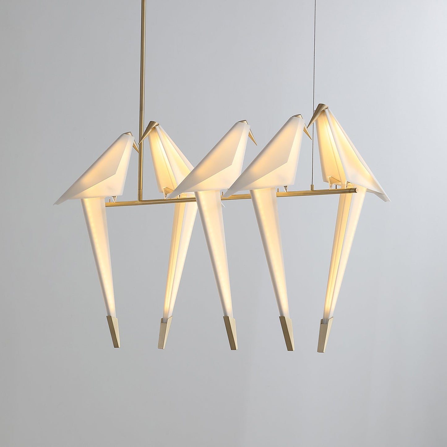 Fugleinspireret Skulpturel Loftlampe med Glød og Bevægelse Hængelampe Tech Butik