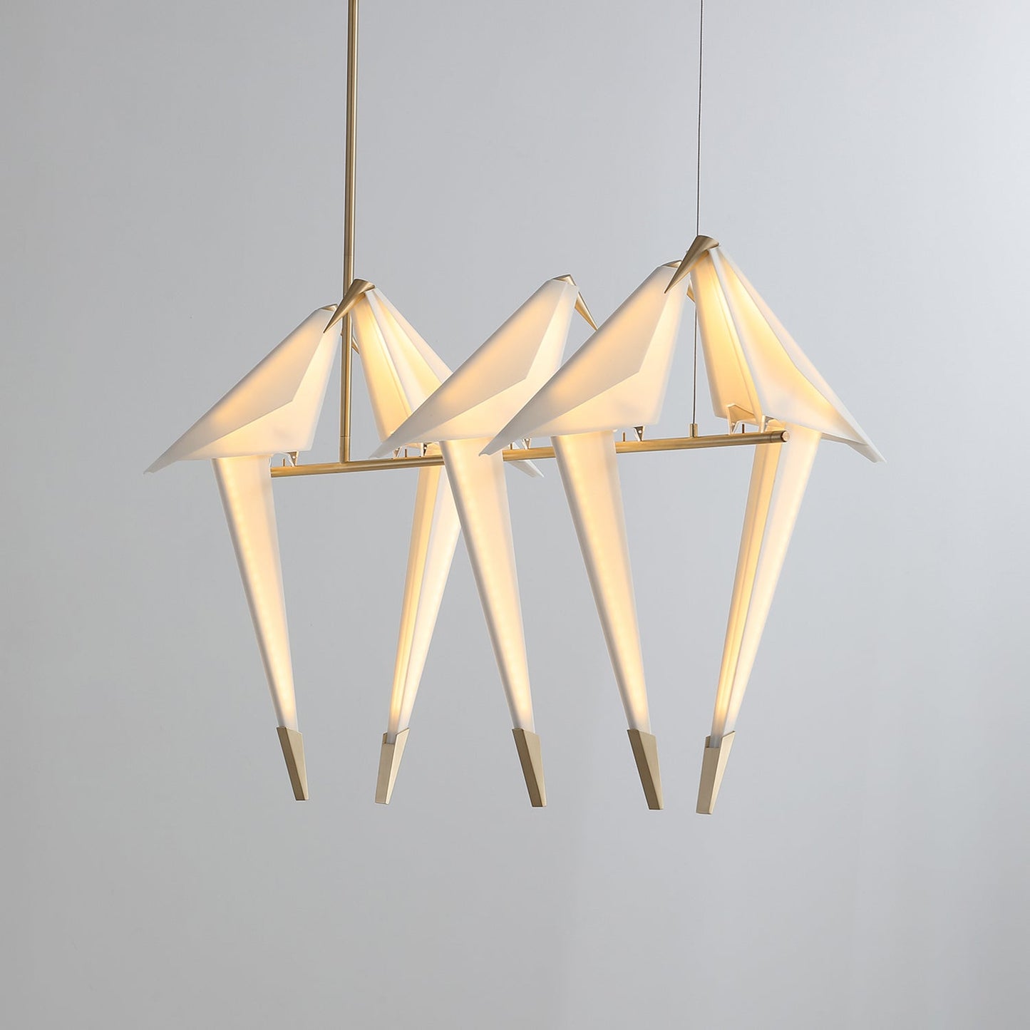 Fugleinspireret Skulpturel Loftlampe med Glød og Bevægelse Hængelampe Tech Butik