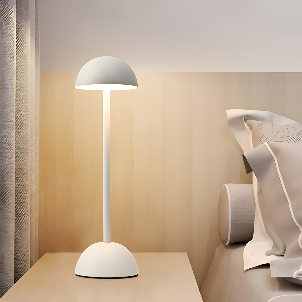 Genopladelig LED-svampe-bordlampe til moderne natlys Bordlamper Tech Butik