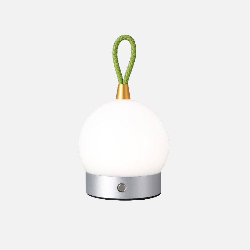 Genopladelig LED Bordlampe til Moderne Rum Bordlamper Tech Butik Sølv
