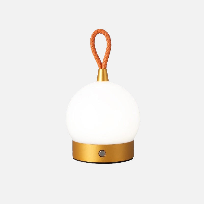 Genopladelig LED Bordlampe til Moderne Rum Bordlamper Tech Butik Guld