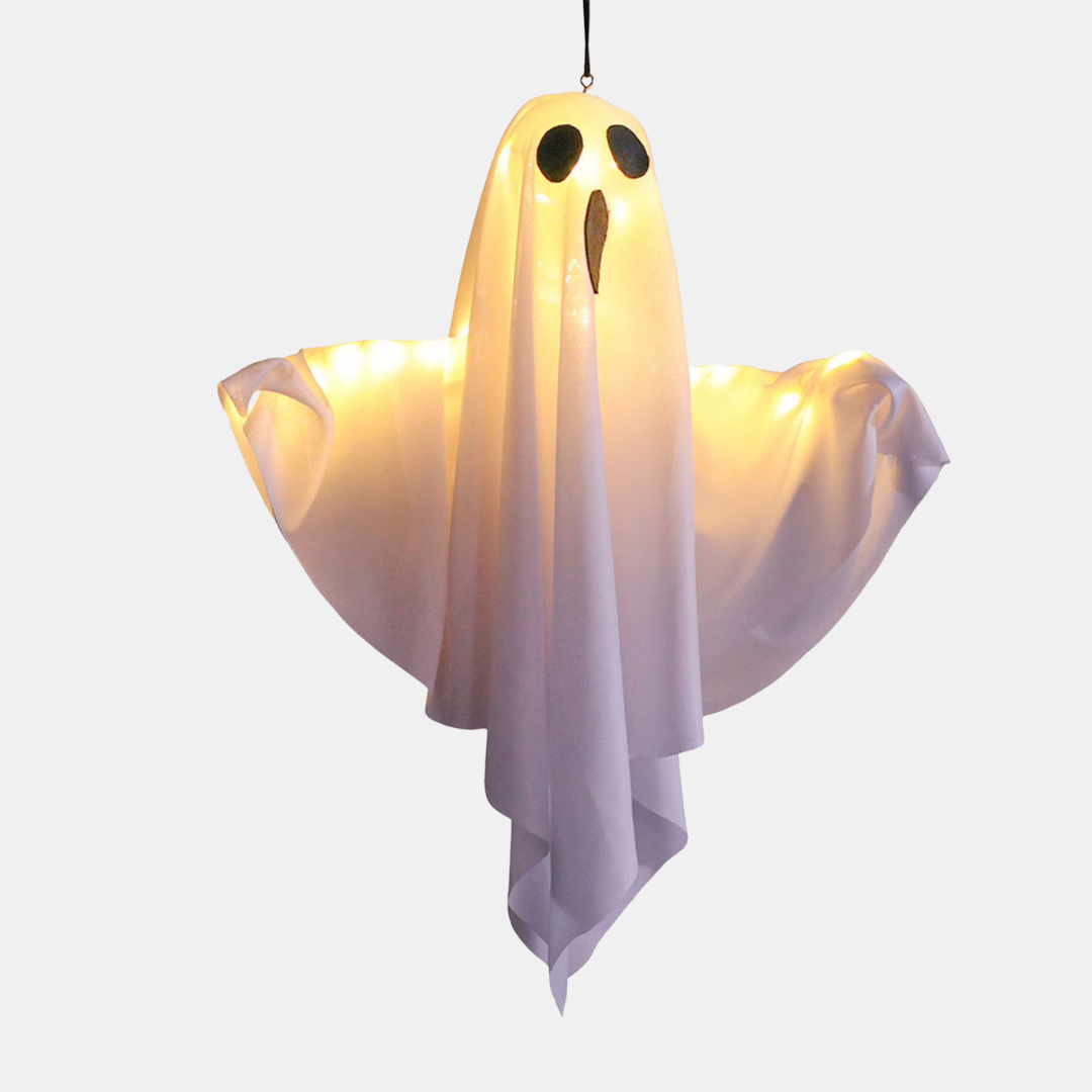 Glødende Svævende Spøgelser – Uhyggelige Halloween-lys til Enhver Plads Halloween Dekorationer Tech Butik Hvid