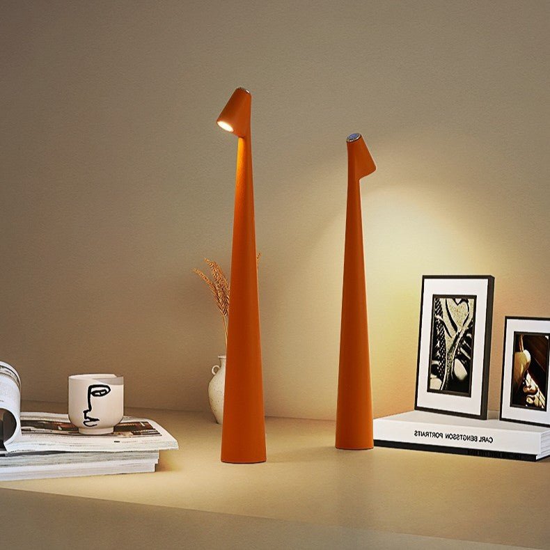 Gulvlampe minimalistisk ledningsfrit design og fleksibel belysning Bordlamper Tech Butik Orange 35cm