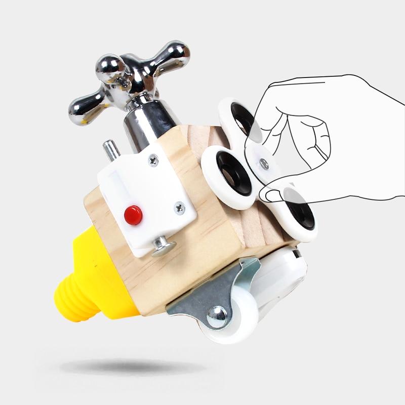 Udvikler finmotorik – Busy Cube Træterning Educational Toys Tech Butik