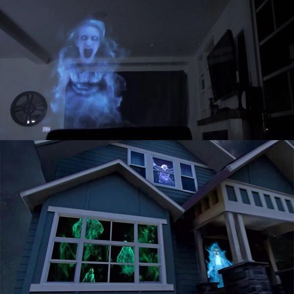 Halloween Projektor Til Skræmmende Filmoplevelser Og Festlig Atmosfære Sæsonbestemte dekorationer Tech Butik