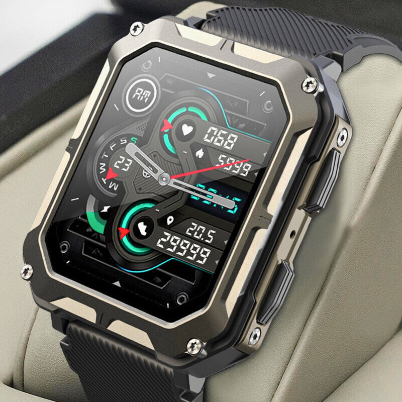 Holdbar Smartwatch til Hverdag og Udendørs Brug Smart Watch Tech Butik Sort