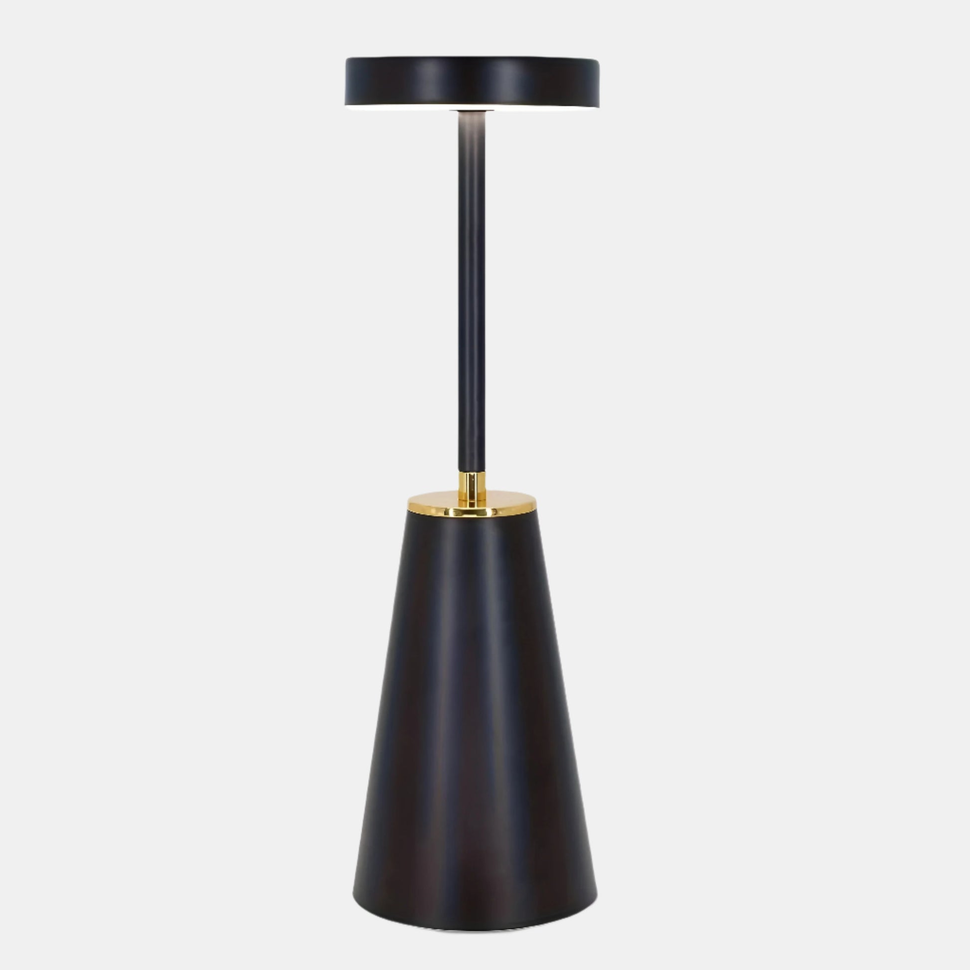 Genopladelig trådløs LED-bordlampe til sengebord eller skrivebord Bordlamper Tech Butik Sort