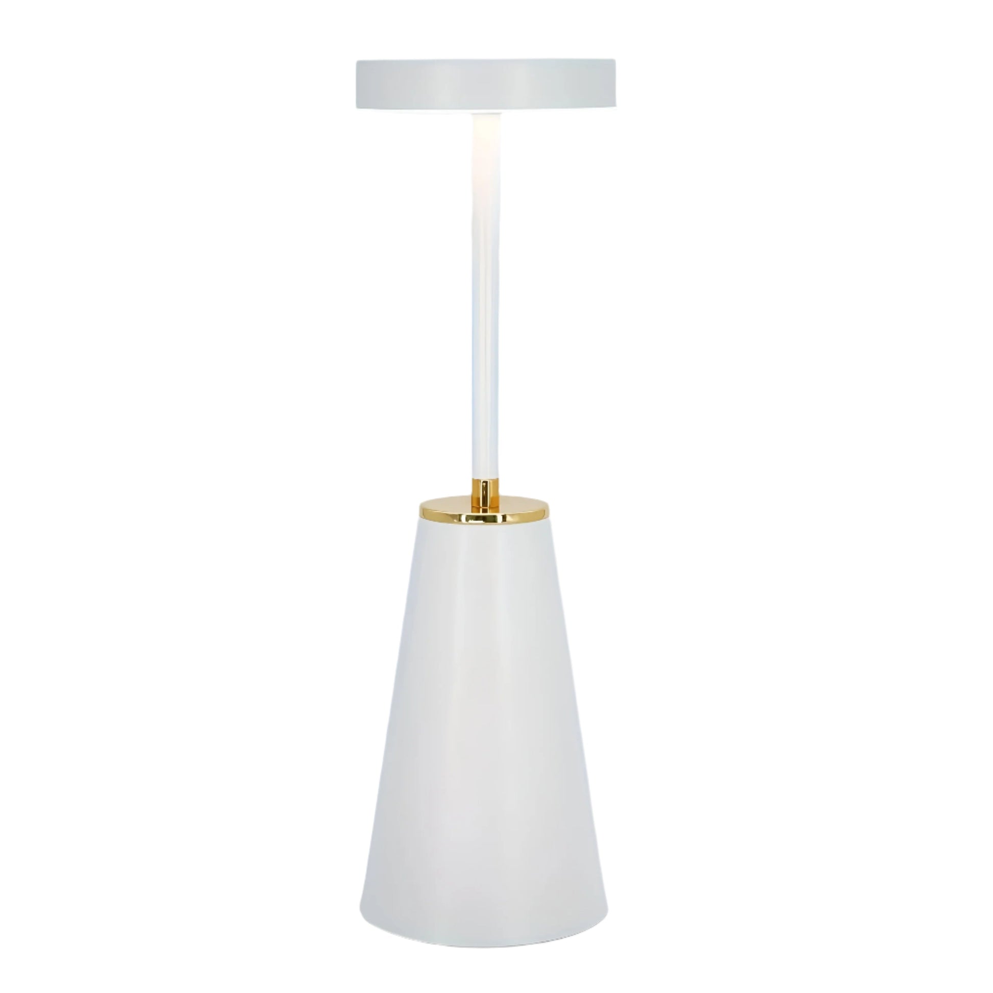 Genopladelig trådløs LED-bordlampe til sengebord eller skrivebord Bordlamper Tech Butik Weiß