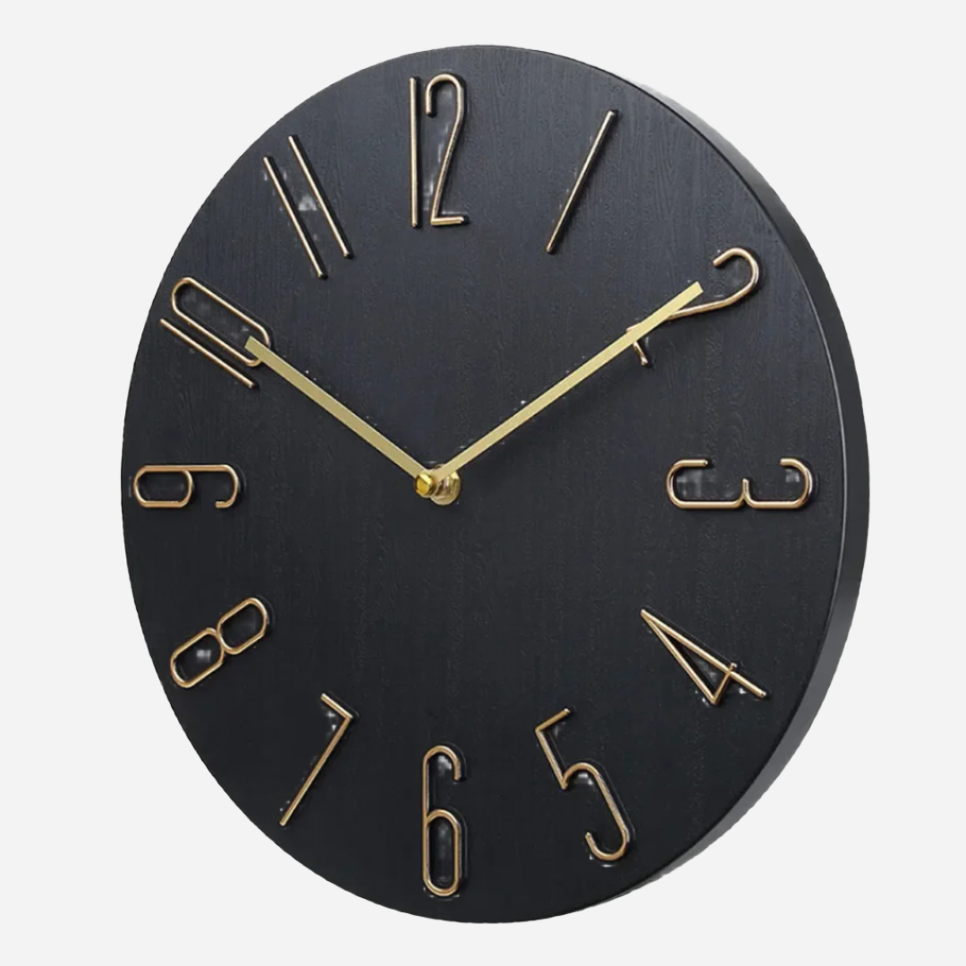 Horloge Murale Décorative Silencieuse Ure Tech Butik Sort