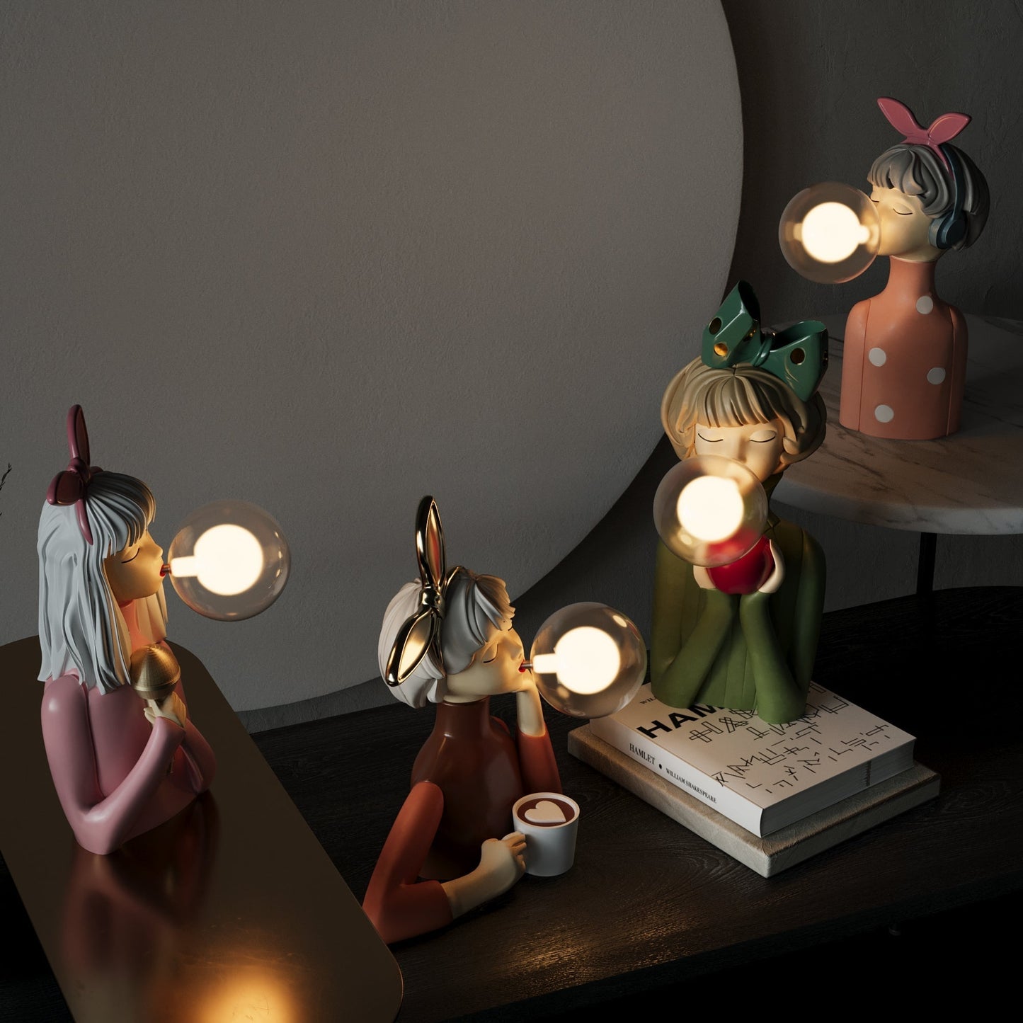 Håndværkersøstre Bordlampe – Håndlavet Elegance til Enhver Indretning table lamp Tech Butik
