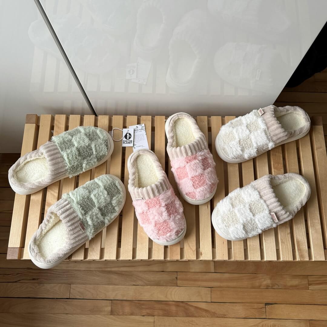 Nordiske Hygge Bløde Tøfler – Varme, Bløde & Stilfulde Indendørs Slippers Tech Butik