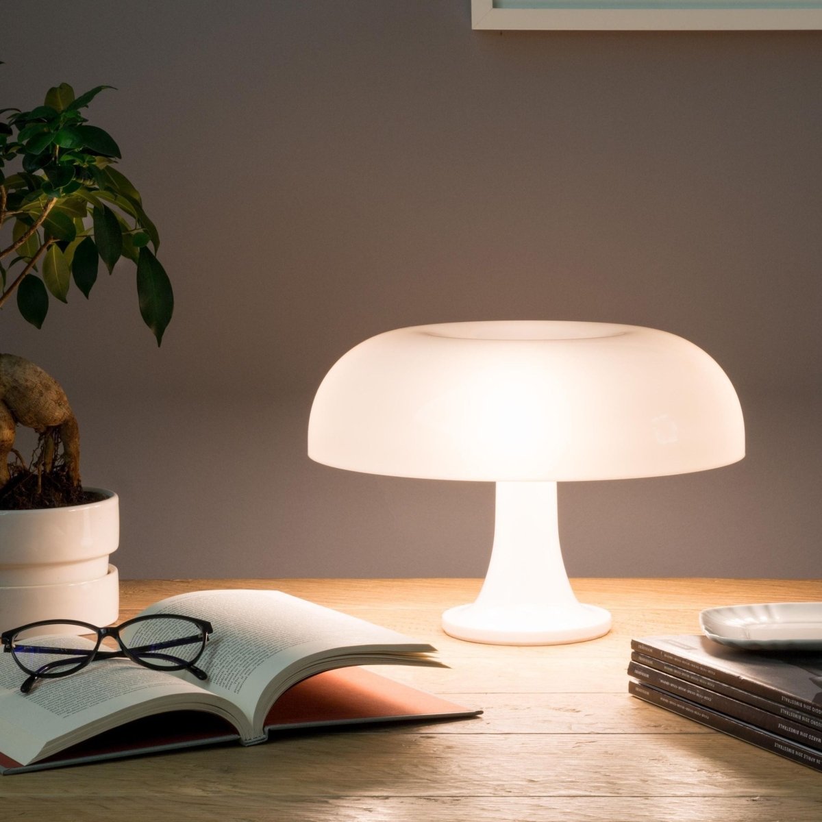 Retro Svampelampe – Klassisk Design, Moderne Elegance Lamper Tech Butik Hvid