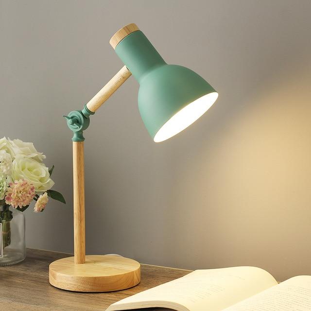 Justerbar Skrivebordslampe med Minimalistisk Design til Hjemmekontor Bordlampe Tech Butik Grøn