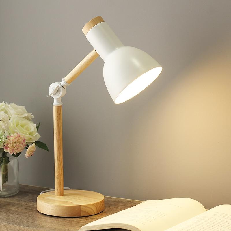Justerbar Skrivebordslampe med Minimalistisk Design til Hjemmekontor Bordlampe Tech Butik Hvid