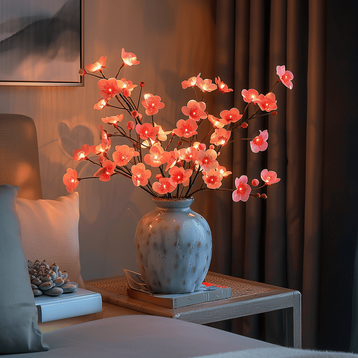 Eventyrlig Olivengren med Lys til Magisk Hjemmeindretning Bordlampe Tech Butik