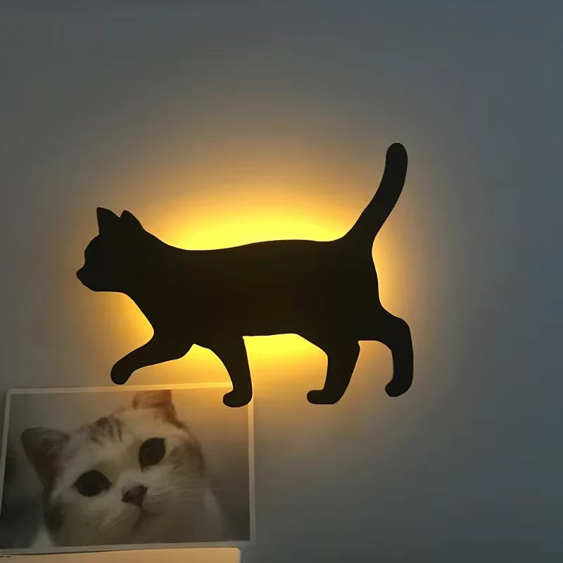 Katte Silhuet LED Sensorlampe til Hyggelig Stemningsbelysning Lamp Tech Butik