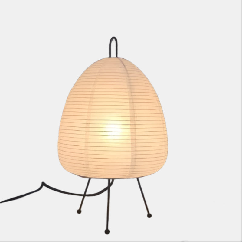 Klassisk Gulvlampe med Rispapirlook til Rolige Rum Bordlamper Tech Butik
