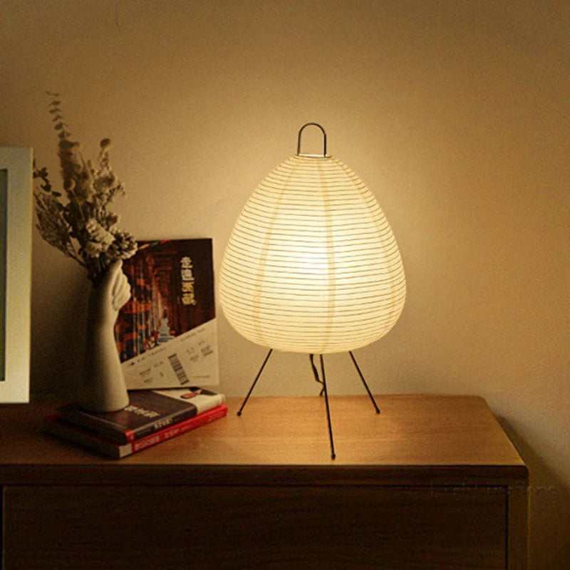 Klassisk Gulvlampe med Rispapirlook til Rolige Rum Bordlamper Tech Butik