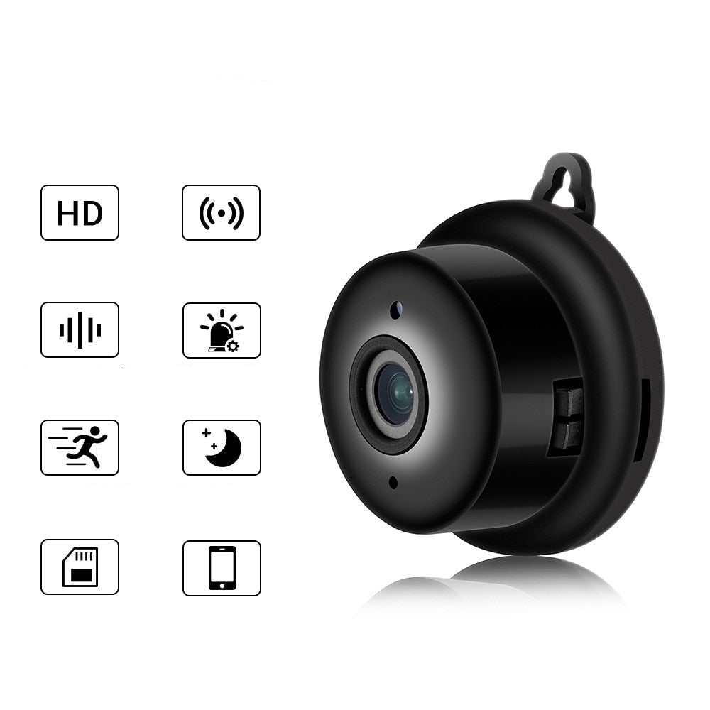 Kompakt 1080p WiFi Mini Overvågningskamera med Nattesyn Kamera Tech Butik