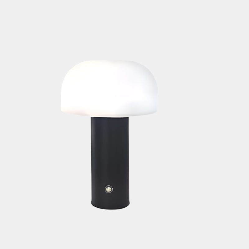 Kompakt LED Bordlampe i Svampeform med Blød Stemningsbelysning Bordlamper Tech Butik Sort B