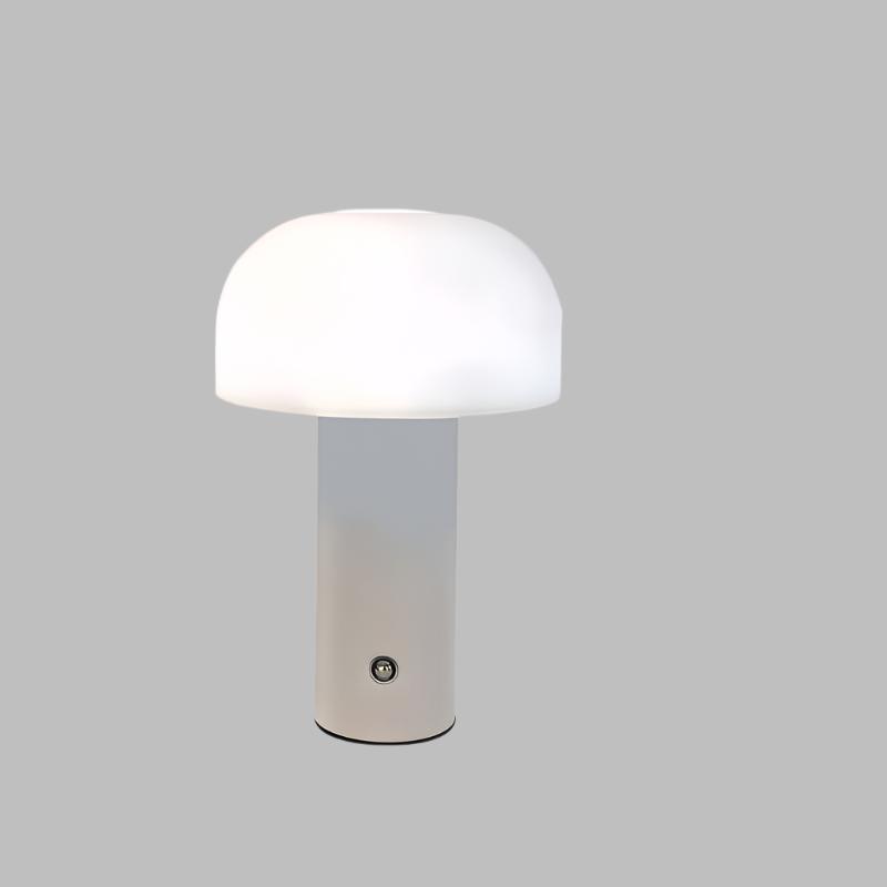 Kompakt LED Bordlampe i Svampeform med Blød Stemningsbelysning Bordlamper Tech Butik Hvid B