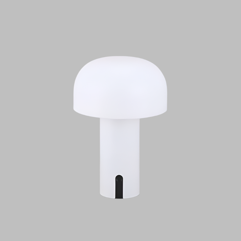 Kompakt LED Bordlampe i Svampeform med Blød Stemningsbelysning Bordlamper Tech Butik Hvid A