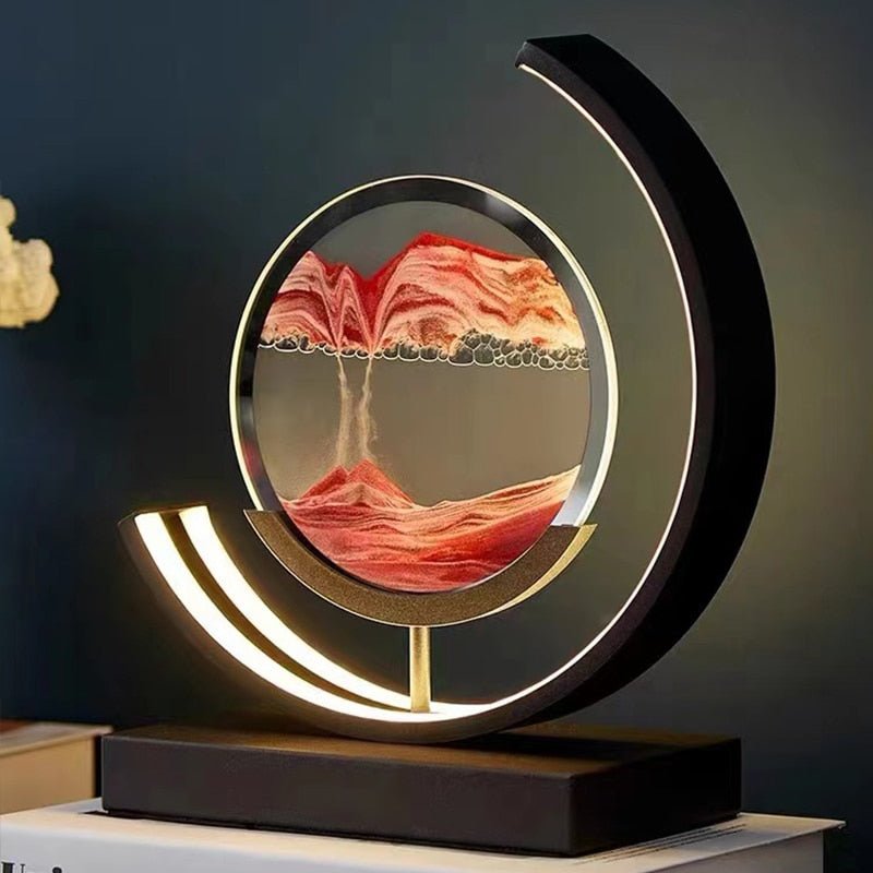 LED Sandkunst Ramme til Afslappende Hjemmedekoration Bordlamper Tech Butik