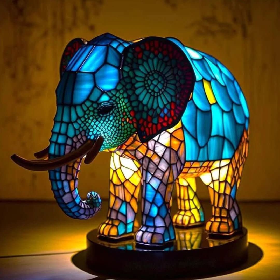 Legesyg Dyrelampe til Børneværelser og Hyggekroge Stemningsbelysning Tech Butik Elefant