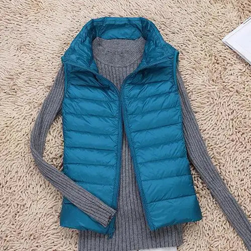 Ultra-Let Dunvest – Varm, Stilfuld og Alsidig Veste Tech Butik Blå S