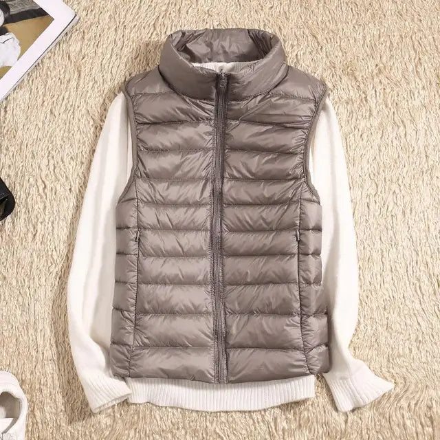 Ultra-Let Dunvest – Varm, Stilfuld og Alsidig Veste Tech Butik Khaki S