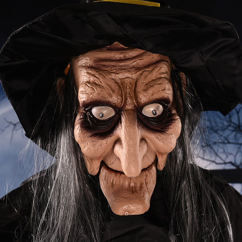 Hængende Heksedukke – Uhyggelig Halloween-dekoration med Lys og Lyd Halloween Dekorationer Tech Butik
