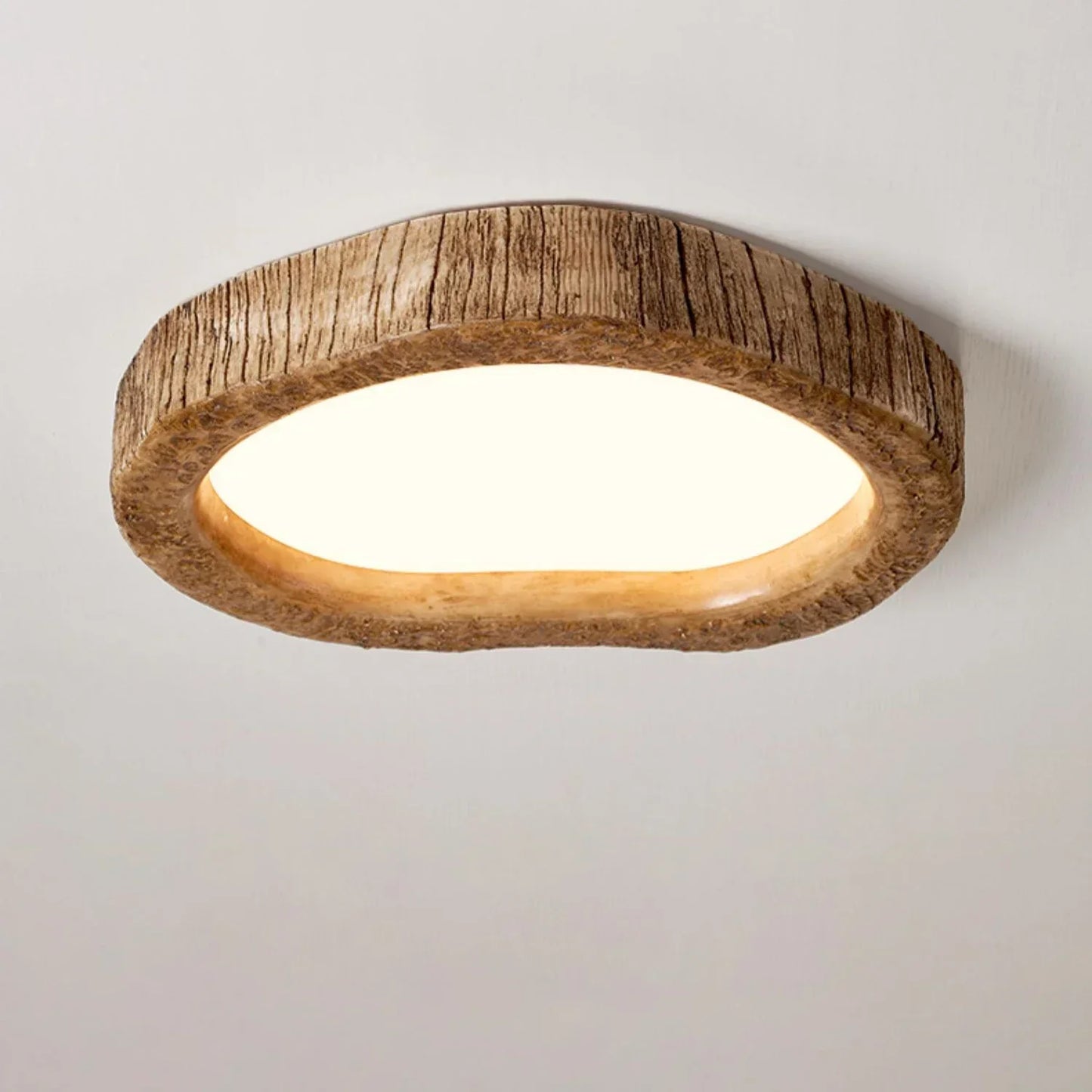 Loftlampe med Trælook og LED-lys Loftlamper Tech Butik