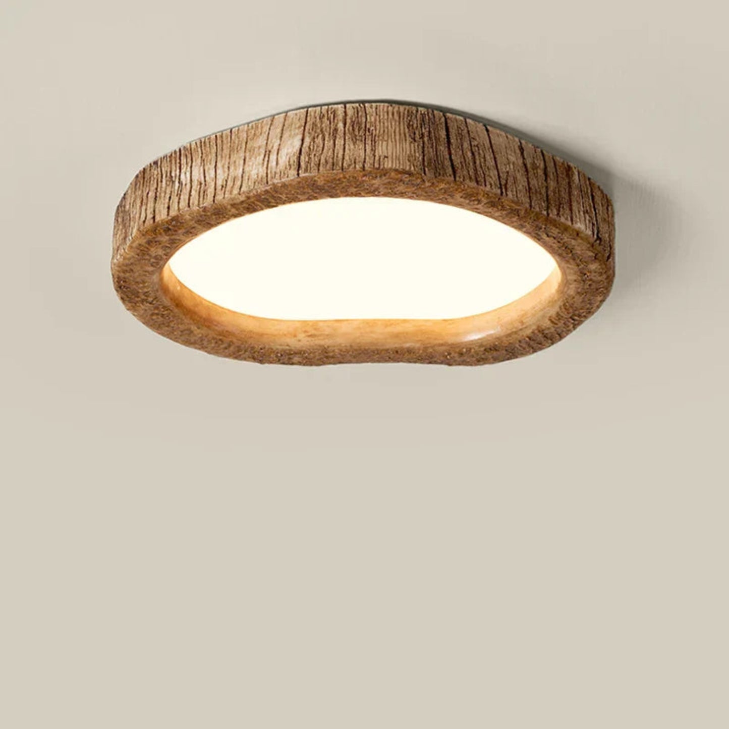 Loftlampe med Trælook og LED-lys Loftlamper Tech Butik
