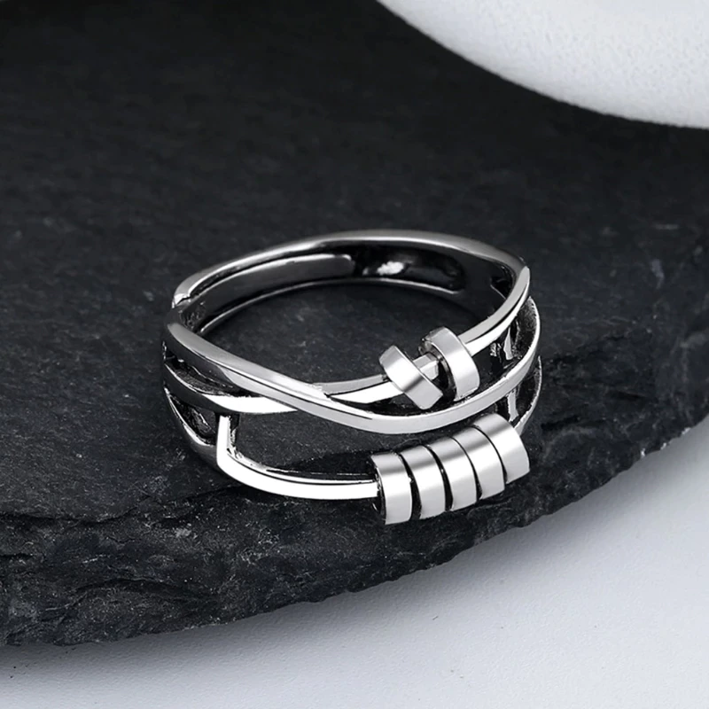 Elegant Sølvring – Elegant og Beroligende Smykke til Angststøtte Jewelry Tech Butik