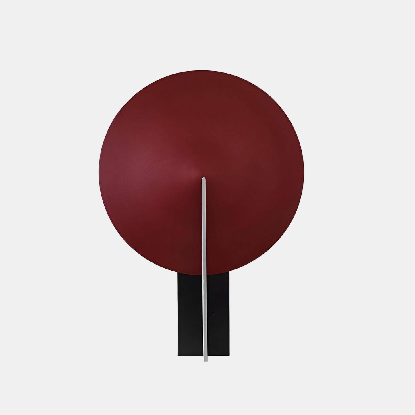 Midnatts Circle Bordlampe i Sfærisk Design med Metalbase Væglampe Tech Butik Sort+Rød Dia 30cm x H 42cm