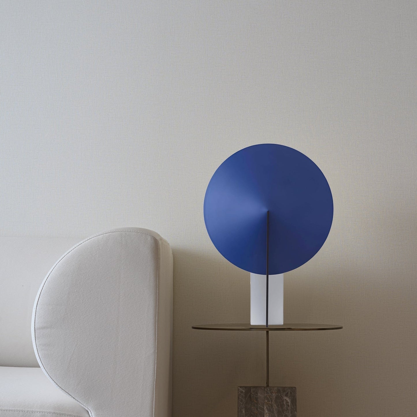 Midnatts Circle Bordlampe i Sfærisk Design med Metalbase Væglampe Tech Butik