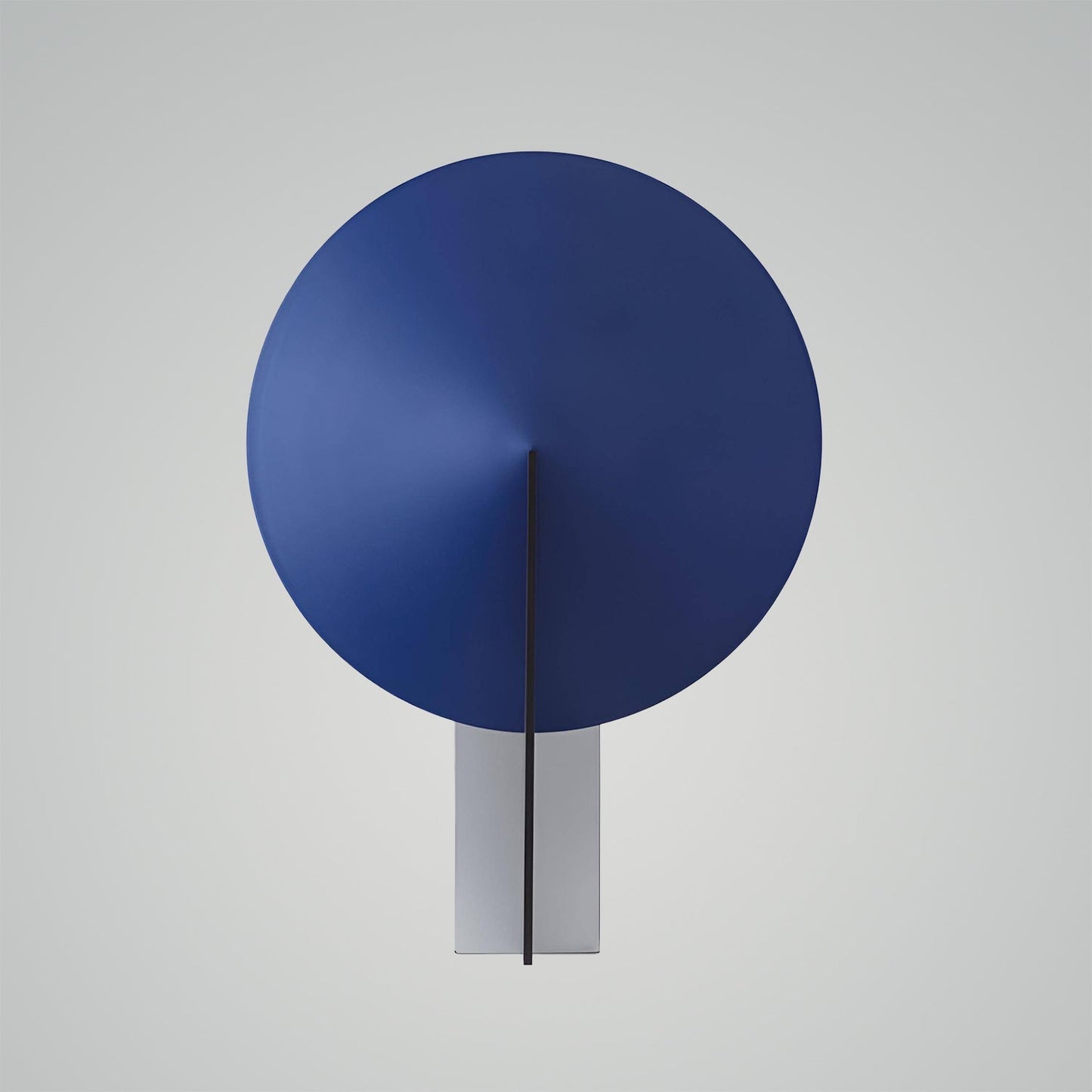 Midnatts Circle Bordlampe i Sfærisk Design med Metalbase Væglampe Tech Butik Hvid+Blå Dia 30cm x H 42cm
