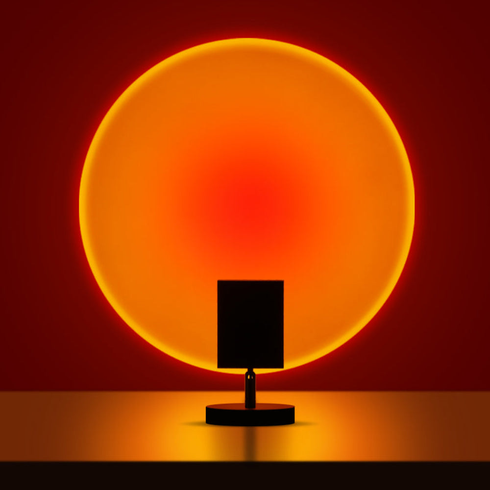Minimalistisk LED Bordlampe med Cirkulær Halo-Projektion Bordlampe Tech Butik